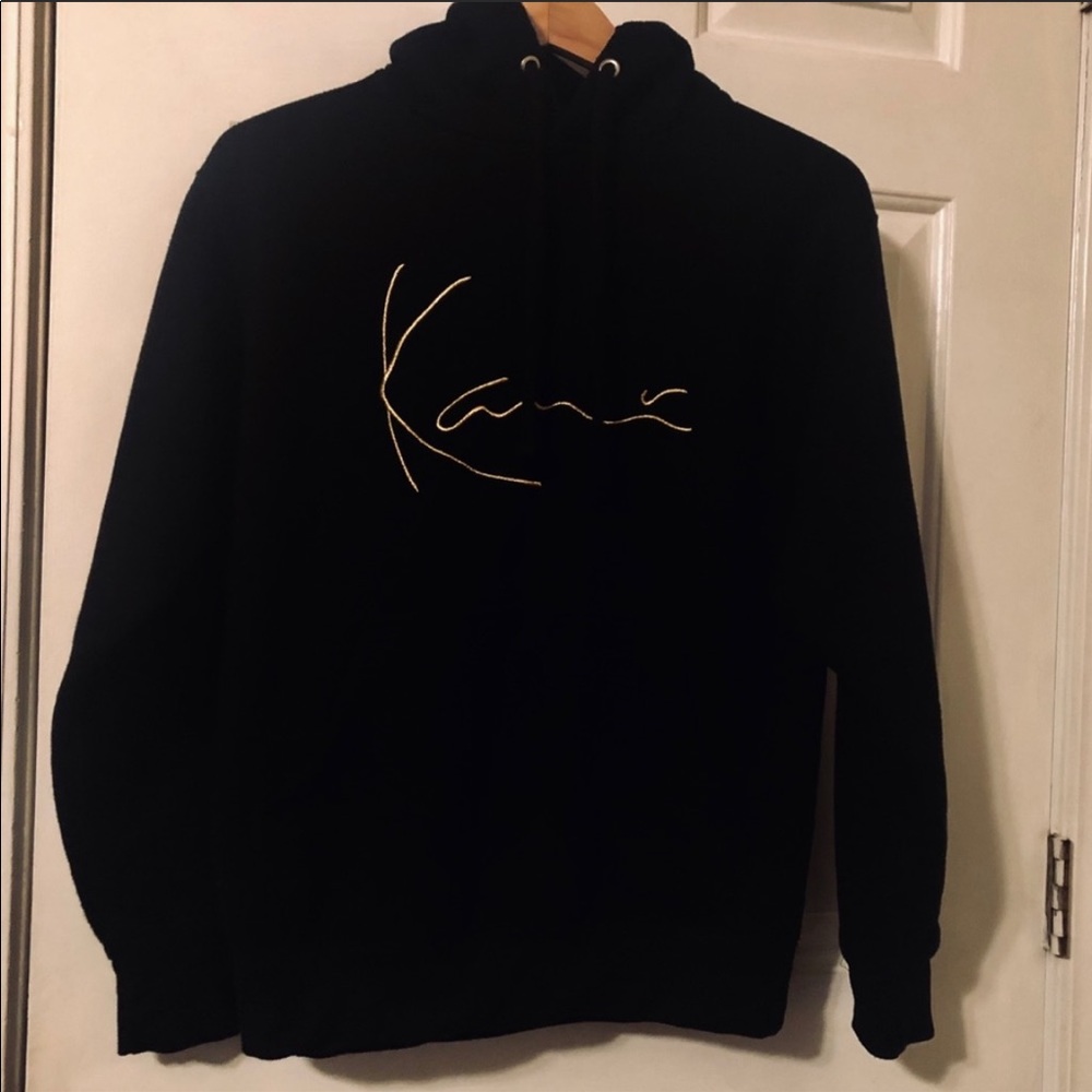 Authentic black Karl Kani hoodie with gold logo